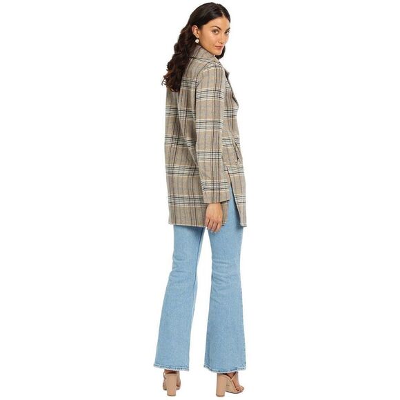 Belle & Bloom Ex-Boyfriend Wool Blend Oversized Jacket Plaid Size S $238.00 - Picture 7 of 13